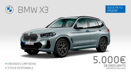 NUEVO BMW X3 CON 5.000€ DE DESCUENTO