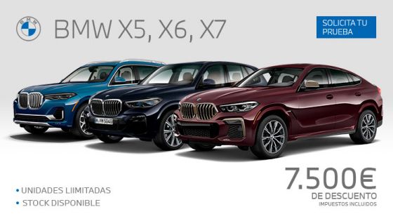 NUEVO BMW X5, X6, X7 CON 7.500€ DE DESCUENTO