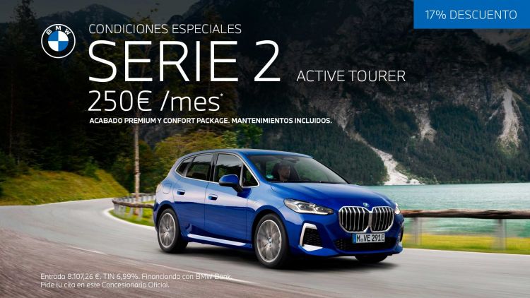 BMW SERIE 2 ACTIVE TOURER desde 250€ al mes*