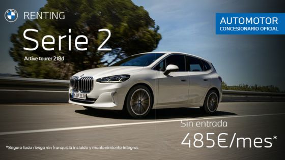Renting BMW Serie 2 Active Tourer 485€. Sin entrada.