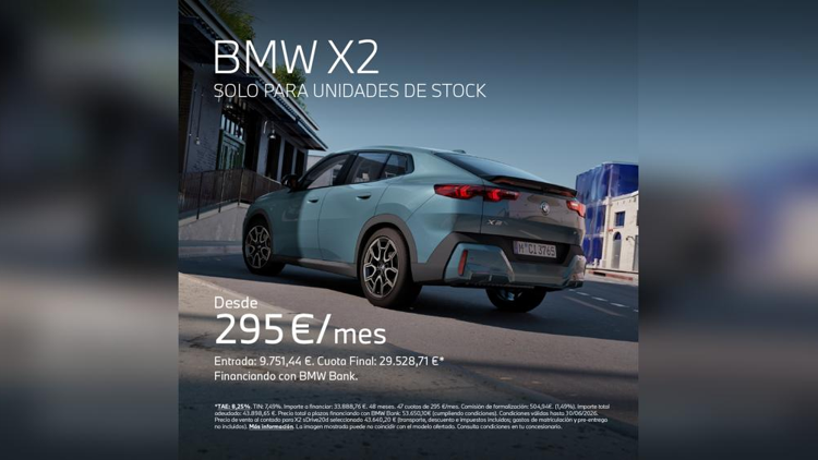 Nuevo BMW X2 desde 295€/mes*