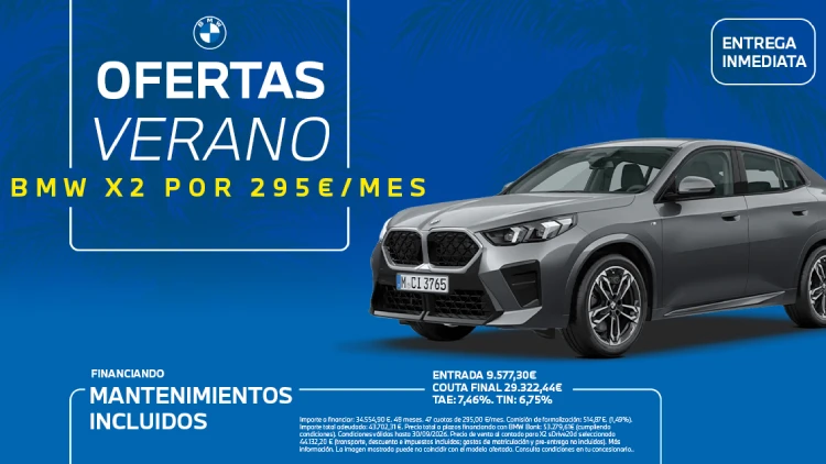 Nuevo BMW X2 desde 295€/mes*