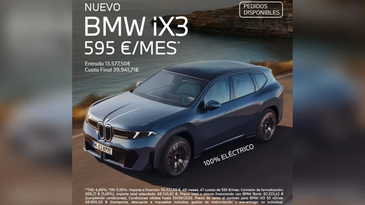 Nuevo BMW iX3 desde 595€/mes*