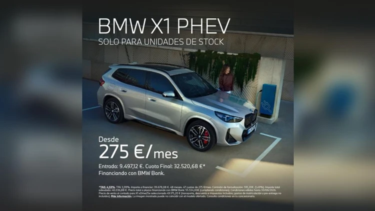 Nuevo BMW X1 PHEV desde 275€/mes*