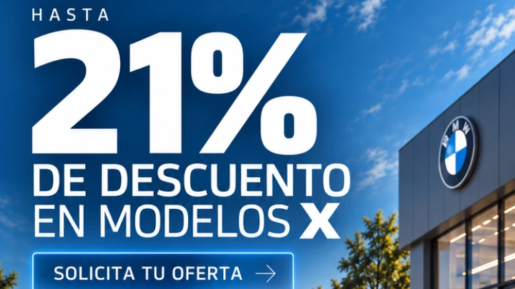 Hasta 21% descuento en modelos BMW X