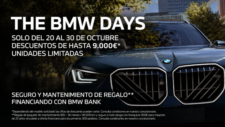 The BMW Days: hasta 9.000 €* descuento